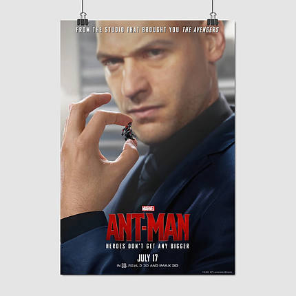 Плакат "Жовтий шершень (Корі Столл) тримає Людину-мураху, Ant-Man (2015)", 60×41см, фото 1