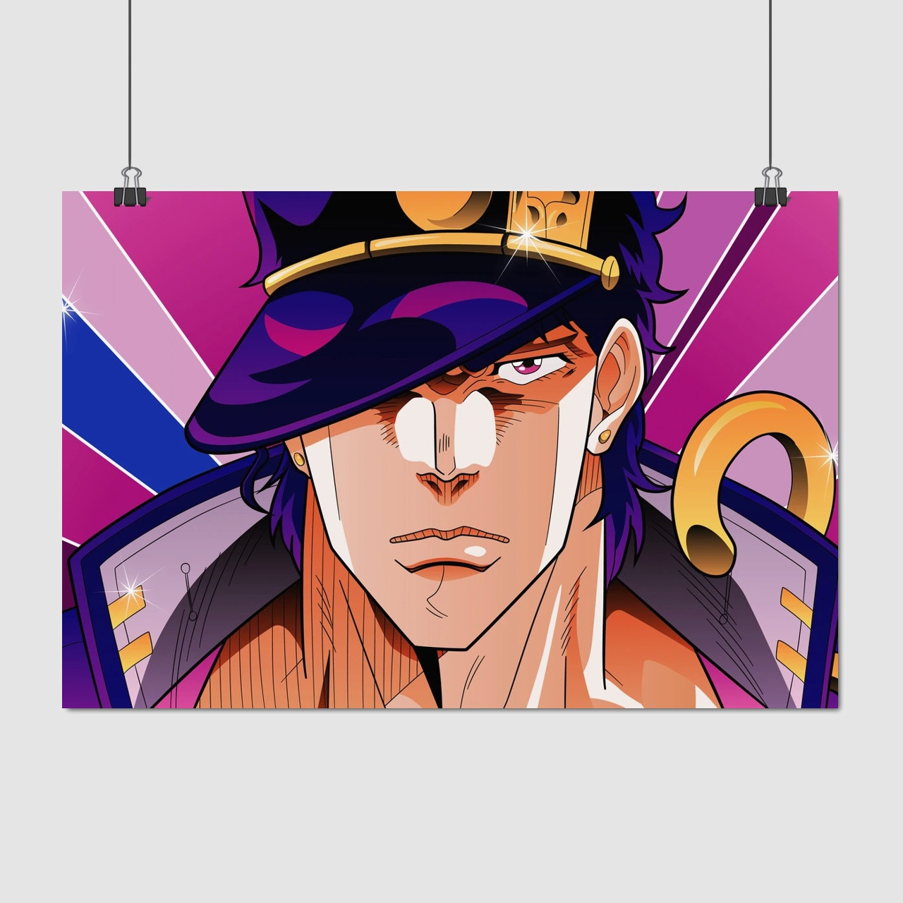 Плакат "Неймовірні пригоди ДжоДжо, Jojo's Bizarre Adventure", 40×60см