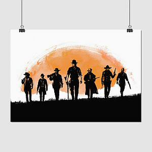 Плакат "Red Dead Redemption 2, RDR 2", 43×60см