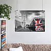 Плакат "Англія, Лондон, автобус з прапором і вид на Біг Бен, London, England", 43×60см, фото 6