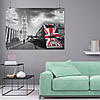 Плакат "Англія, Лондон, автобус з прапором і вид на Біг Бен, London, England", 43×60см, фото 8