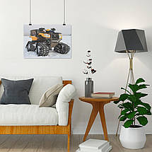 Плакат "Гусеничний мотовсюдихід на снігу", 43×60см, фото 4