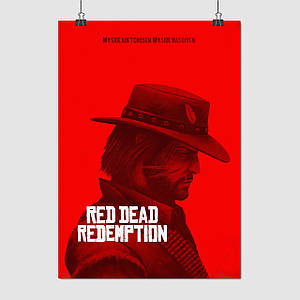 Плакат "Red Dead Redemption 2, RDR 2", 60×43см