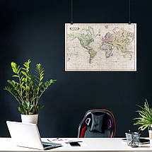 Плакат "Мапа світу (1831), World Map, Daniel Lizars", 40×60см, фото 3