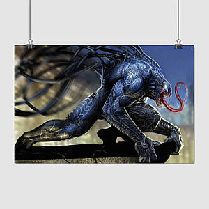 Плакат "Веном, симбіонт, Venom", 39×60см