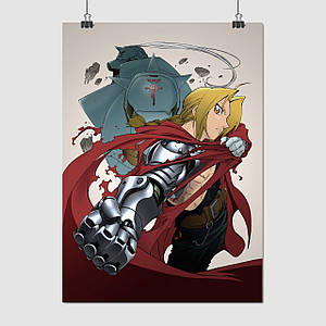 Плакат "Сталевий алхімік, Fullmetal Alchemist", 60×43см