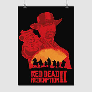 Плакат "Red Dead Redemption 2, RDR 2", 60×42см