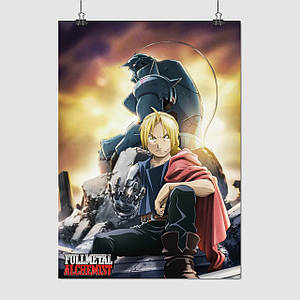 Плакат "Сталевий алхімік, Fullmetal Alchemist", 60×42см