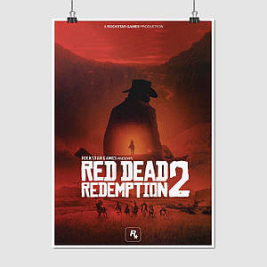 Плакат "Red Dead Redemption 2, RDR 2", 60×43см