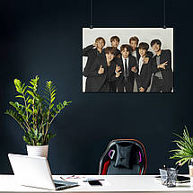 Плакат "БТС у чорних костюмах, Bangtan Boys, BTS", 43×60см, фото 4