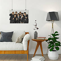 Плакат "БТС у чорних костюмах, Bangtan Boys, BTS", 43×60см, фото 5