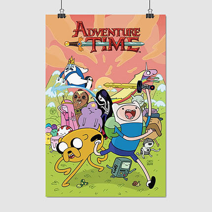 Плакат "Час пригод, Adventure Time", 60×39см, фото 1