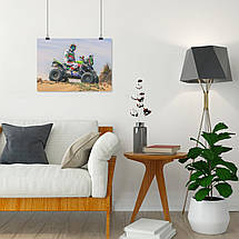 Плакат "Квадроцикл у пустелі", 43×60см, фото 5