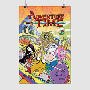 Плакат "Час пригод, Adventure Time", 60×40см