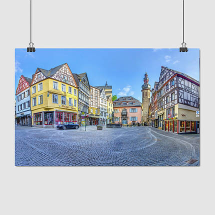 Плакат "Німеччина, вулиці Кохема, Cochem", 38×60см, фото 1