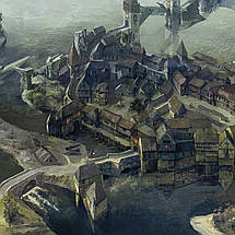 Плакат "Відьмак. Місто на острові, Witcher", 43×60см, фото 3