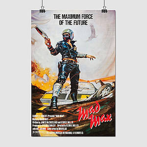 Плакат "Шалений Макс, Mad Max (1979)", 60×40см
