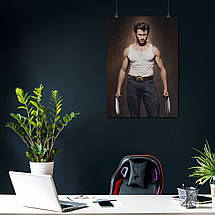 Плакат "Росомаха, Х'ю Джекман, Wolverine", 60×43см, фото 4