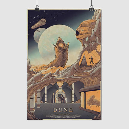 Плакат "Дюна, Девід Лінч, Dune (1984), David Lynch", 60×40см, фото 1