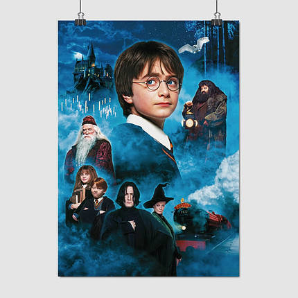 Плакат "Гаррі Поттер та філософський камінь (2001), Хогвартс Експрес, Harry Potter", 60×43см, фото 1