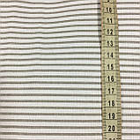 Тканина з тонкою смужкою темно-сірого кольору, фото 3