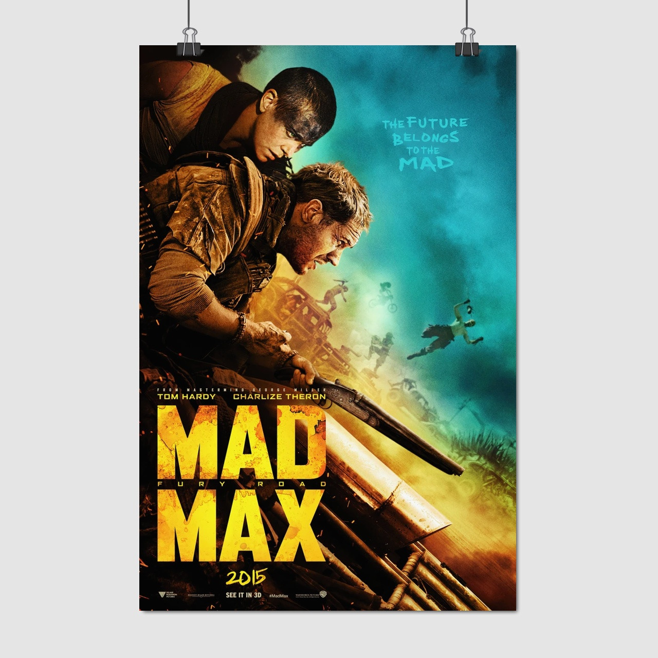 Плакат "Шалений Макс: Дорога гніву, Mad Max: Fury Road (2015)", 60×40см
