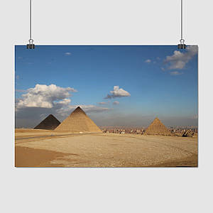 Плакат "Єгипет, піраміди", 40×60см