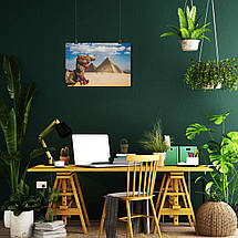 Плакат "Єгипет, верблюд на тлі пірамід", 40×60см, фото 5