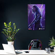Плакат "Баки Барнс, Зимовий Солдат, Avengers, Bucky Barnes", 60×41см, фото 4