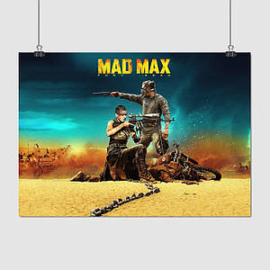 Плакат "Шалений Макс: Дорога гніву, Mad Max: Fury Road (2015)", 43×60см