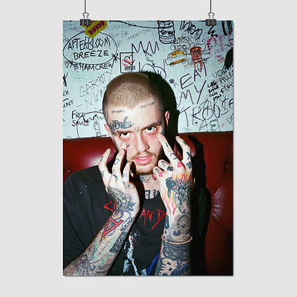 Плакат "Густав Ар, Ліл Піп, репер, LiL PEEP", 60×40см, фото 1
