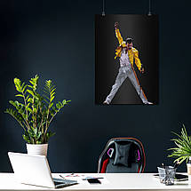 Плакат "Фредді Мерк'юрі, Freddy Mercury, Queen", 60×43см, фото 3