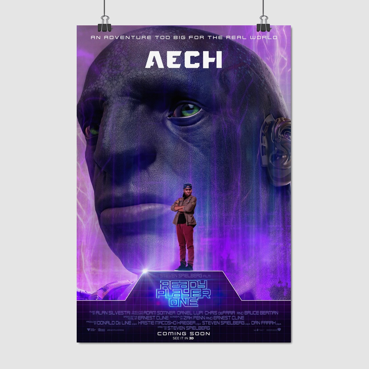 Плакат "Першому гравцю приготуватися, Aech, Ready Player One (2018)", 60×40см