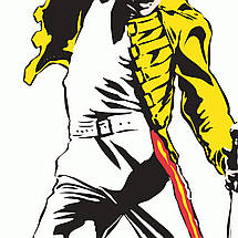 Плакат "Фредді Мерк'юрі, Freddy Mercury, Queen", 60×43см, фото 3
