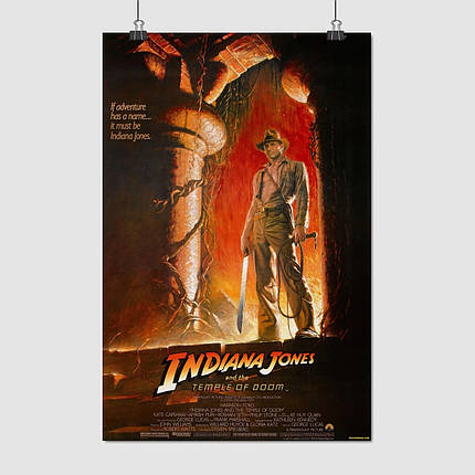 Плакат "Індіана Джонс і Храм Долі, Indiana Jones: Temple of Doom (1984)", 60×39см, фото 1