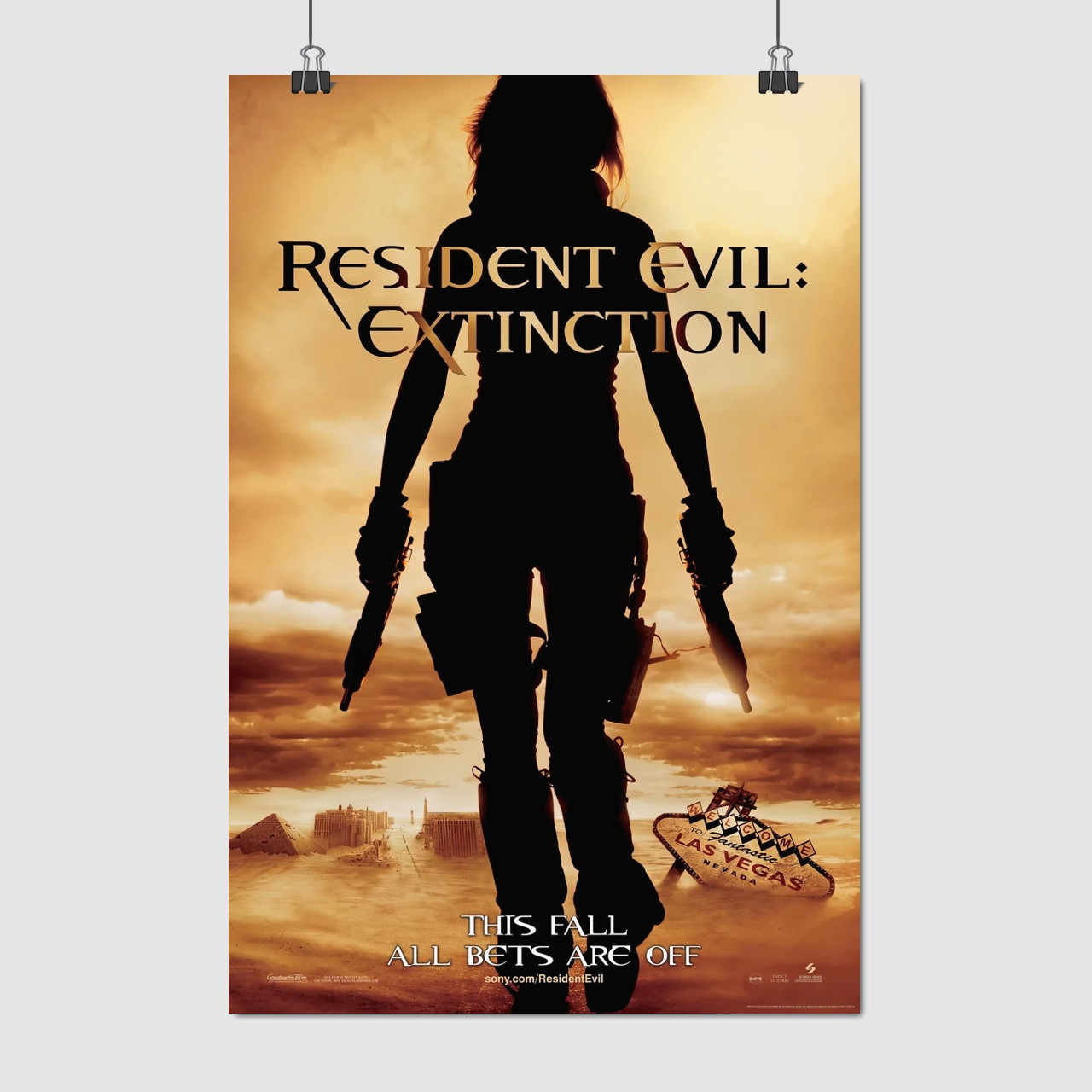 Плакат "Оселя зла 3: Вимирання, Resident Evil 3: Extinction (2007)", 60×40см