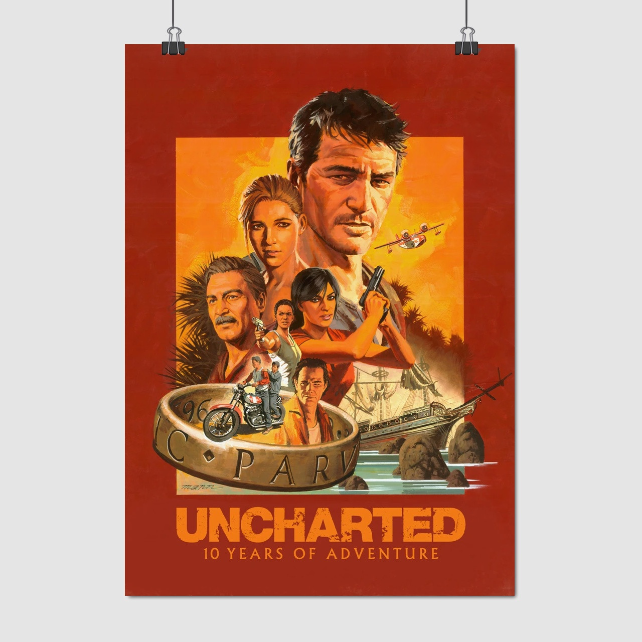 Плакат "Анчартед, Uncharted", 60×43см