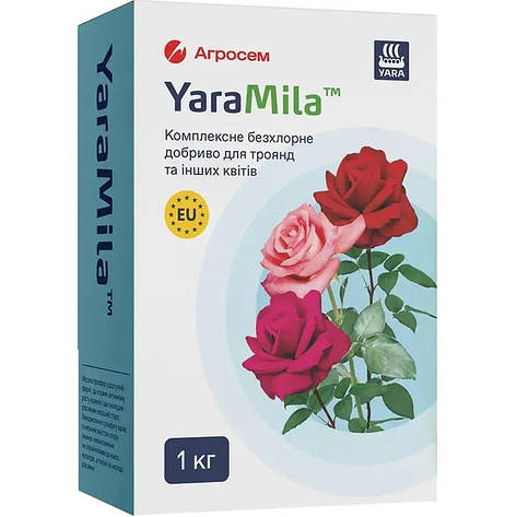 Комплексне безхлорне добриво для троянд та інших квітів Yara Mila, 1 кг, фото 1
