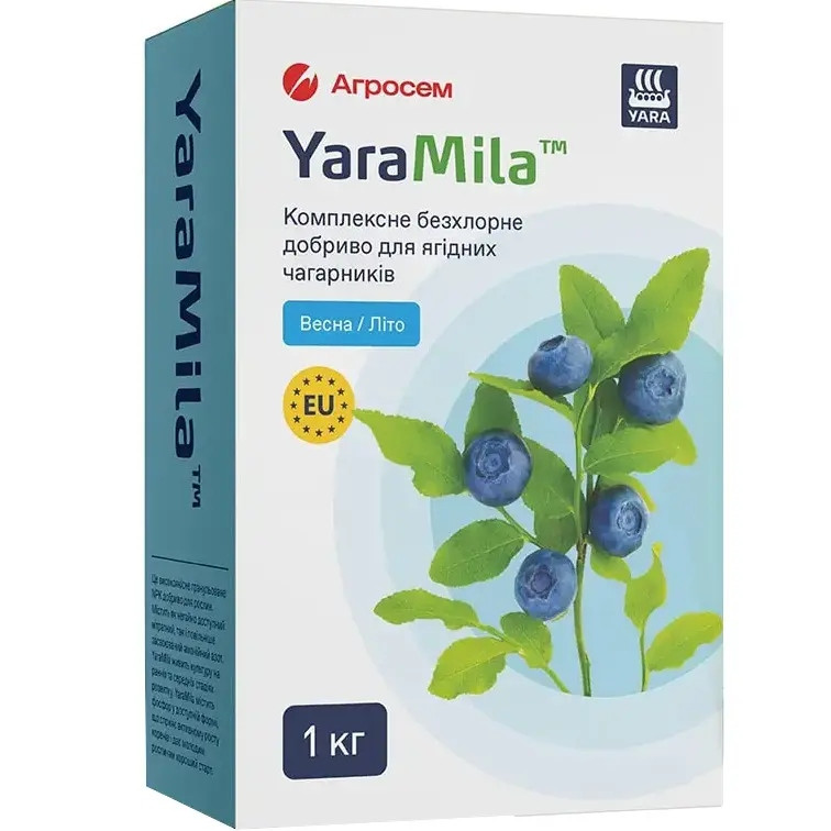 Комплексне безхлорне добриво для ягідних чагарників Yara Mila (Весна - Літо), 1 кг