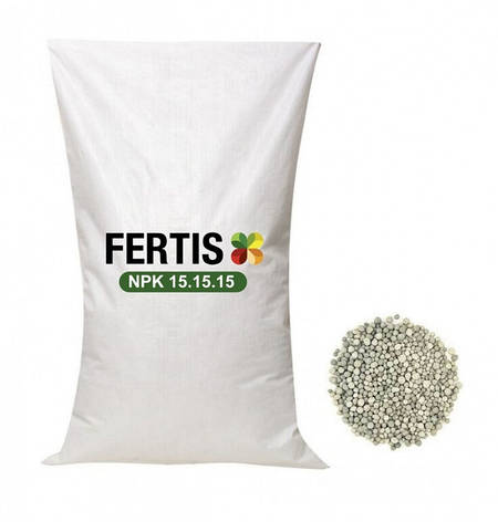 Комплексне мінеральне добриво Fertis (NPK 15.15.15), 25 кг, фото 1