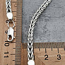 Чоловічий срібний браслет Хвіст Дракона. Срібний браслет чоловічий круглий. Діаметр 5 мм / довжина 19 см, фото 5