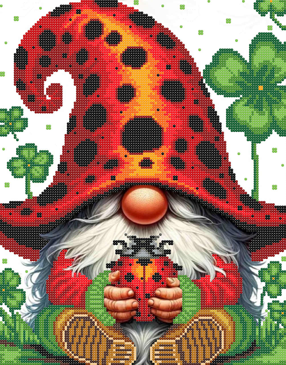 Схема для вишивки бісером ,, Гномік на щастя ,, Сб-3-129, фото 1