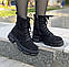 Черевики жіночі чорні замшеві на шнурівці. Демісезонні. 36-41 розміри, фото 7