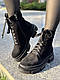 Черевики жіночі чорні замшеві на шнурівці. Демісезонні. 36-41 розміри, фото 9