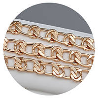 Набір TSATSA. Позолота ЧВ. Ланцюжок: довжина-61 см, ширина-7 мм, браслет: довжина-19 см, ширина-7 мм