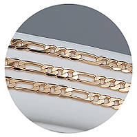 Набір TSATSA. Позолота ЧВ. Ланцюжок: довжина-61 см, ширина-4 мм, браслет: довжина-20 см, ширина-4 мм