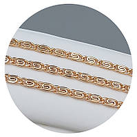 Набір TSATSA. Позолота ЧВ. Ланцюжок: довжина-60 см, ширина-3 мм, браслет: довжина-20 см, ширина-3 мм