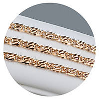 Набір TSATSA. Позолота ЧВ. Ланцюжок: довжина-59 см, ширина-4 мм, браслет: довжина-20 см, ширина-4 мм