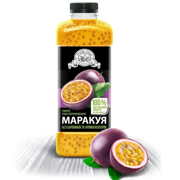 Пюре пастеризоване Fruityland маракуйя (з кісточкою) 1кг, фото 1