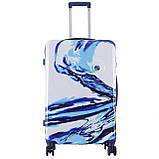 Валіза Semi Line 28" (L) White/Blue Print (T5653-3), фото 4